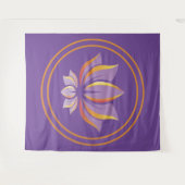 Lotus Flower Buddhism Zen Spiritualiteit  Wandkleed (Voorkant (horizontaal))
