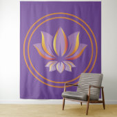 Lotus Flower Buddhism Zen Spiritualiteit  Wandkleed (In situ)