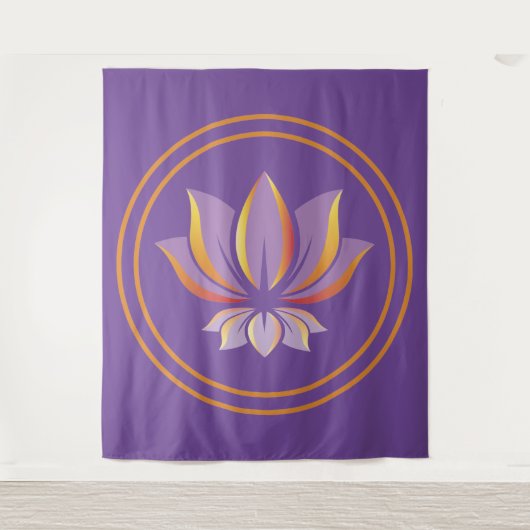 Lotus Flower Buddhism Zen Spiritualiteit  Wandkleed (Voorkant)