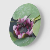 Lotus Flower Budha Round (Grote wandklok) Grote Klok (Hoek)