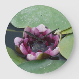 Lotus Flower Budha Round (Grote wandklok) Grote Klok
