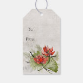Lotus Flower Cadeaulabel (Achterkant)