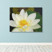 Lotus flower canvas afdruk (Insitu (Houten vloer))