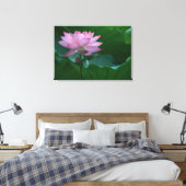 Lotus flower canvas afdruk (Insitu (Slaapkamer))
