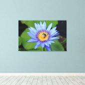 Lotus flower canvas afdruk (Insitu (Houten vloer))
