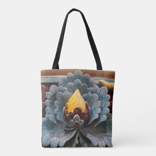 Lotus Flower Canvas tas (Achterkant)