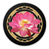 Lotus Flower Ceramic Knob  Keramische Knop (Voorkant)