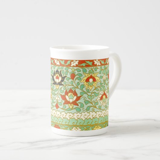 Lotus Flower Chinese Design Bone China Mok (Voorkant rechts)