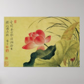 Lotus Flower Chinese Fine Art Poster (Voorkant)