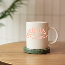 Lotus Flower Coffee Mok 11 ounces
