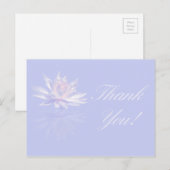 Lotus Flower Dank u kaarten (Voorkant / Achterkant)