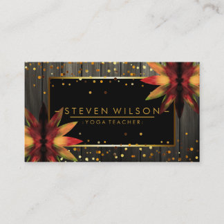 Lotus Flower Decorative Yoga Holistic Health Visitekaartje