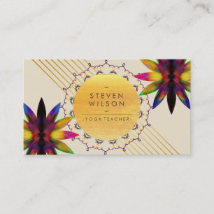 Lotus Flower Decorative Yoga Holistic Visitekaartje