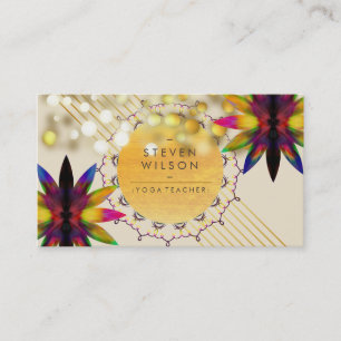 Lotus Flower Decorative Yoga Holistic Visitekaartje