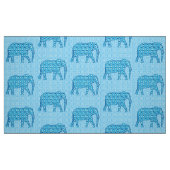 Lotus flower elephant - turquoise stof (Fat Quarter)