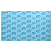 Lotus flower elephant - turquoise stof (Yard (91,4 cm))