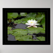 Lotus flower en Bernard Shaw Quote over het leven Poster (Voorkant)