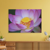 Lotus flower en betekenis ervan canvas afdruk (Insitu (Woonkamer))