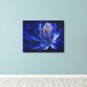 Lotus flower en betekenis ervan canvas afdruk (Insitu (Houten vloer))