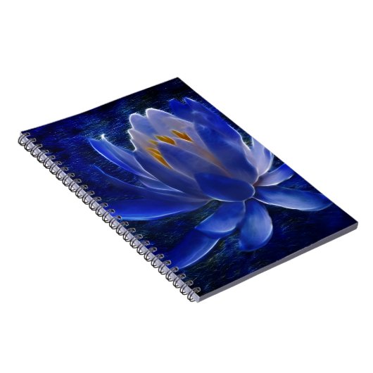 Lotus flower en betekenis ervan notitieboek (Rechterzijde)