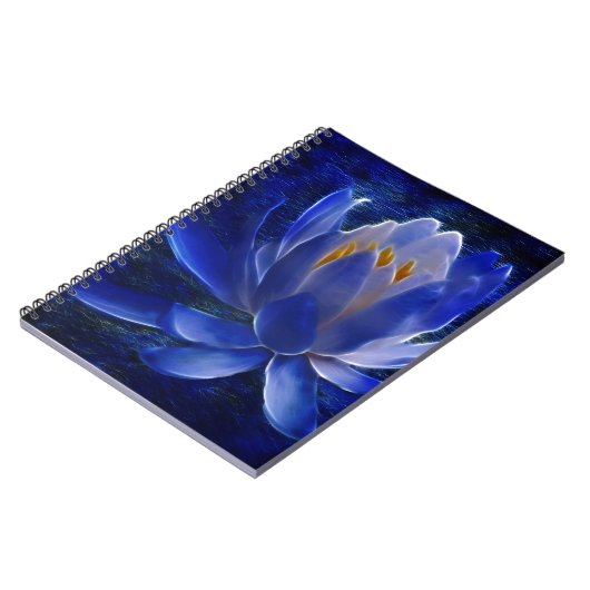 Lotus flower en betekenis ervan notitieboek (Linkerzijde)