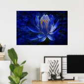 Lotus flower en betekenis ervan poster (Thuiskantoor)