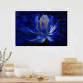 Lotus flower en betekenis ervan poster (Keuken)