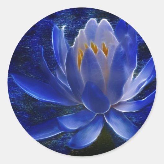 Lotus flower en betekenis ervan ronde sticker (Voorkant)