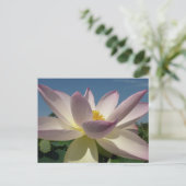 Lotus Flower en Blue Sky I Briefkaart (Staand voorkant)