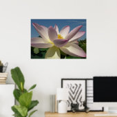 Lotus Flower en Blue Sky I Poster (Thuiskantoor)