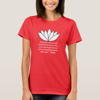 Lotus Flower en Buddha Quote T-Shirt