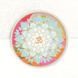 Lotus Flower en Om Symbol Mandala Sticker