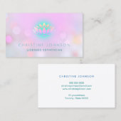 lotus flower estheticius salon spa visitekaartje (Voorkant / Achterkant)