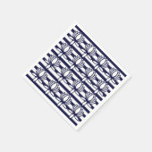 Lotus Flower Floral Stripe Pattern Servet (Hoek)