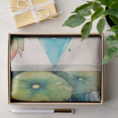 Lotus Flower Frog Schattige Froggy Flowers Tissuepapier (Geschenk)