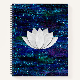 Lotus Flower Galaxy-laptop Notitieboek