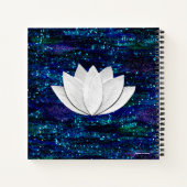Lotus Flower Galaxy-Notitieboek Notitieboek (Achterkant)