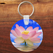 Lotus Flower Geboren in water Sleutelhanger (Voorkant)