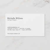 Lotus Flower / Gemarmerd Grijs Visitekaartje (Achterkant)