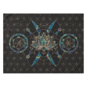 Lotus flower - Geometry Sacred Tafelkleed (Voorkant (Horizontaal))