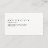 Lotus Flower | Hand | Yoga-instructeur Visitekaartje (Achterkant)