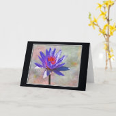 Lotus Flower Happy Birthday Kaart (Gele Bloem)