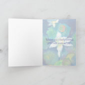 Lotus Flower Happy Birthday Kaart (Binnen)