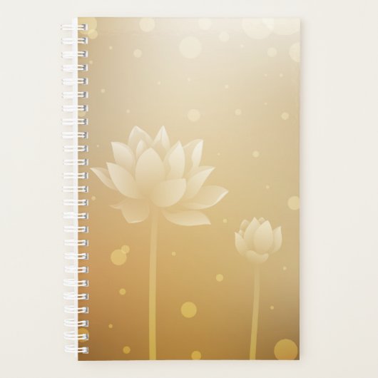 Lotus Flower Hardcover Kleine Dagelijkse Planner (Voorkant)