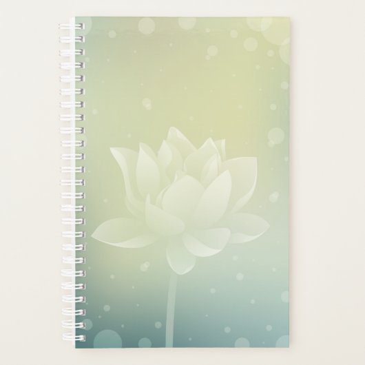 Lotus Flower Hardcover Kleine Dagelijkse Planner (Voorkant)