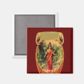  Lotus Flower Hindu Goddess Lakshmi Magneet (Voorkant / Achterkant)