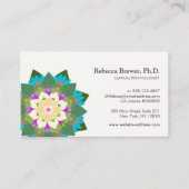 Lotus Flower Holistic Mental Health Healer Visitekaartje (Voorkant)
