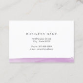 Lotus flower in paarse kleur visitekaartje (Achterkant)