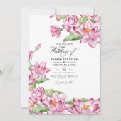 Lotus Flower Indian Wedding Kaart (Voorkant)