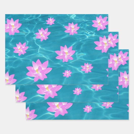 Lotus Flower Inpakpapier Vel (Set)
